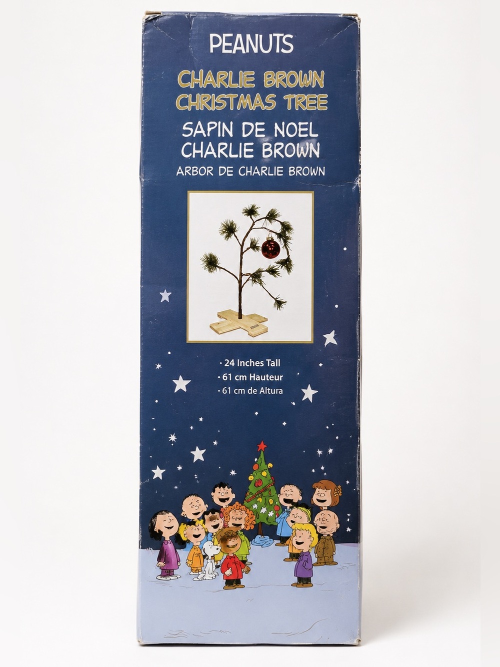 Peanuts Charlie Brown Christmas Tree 24” Tabletop Decoration Display NEW